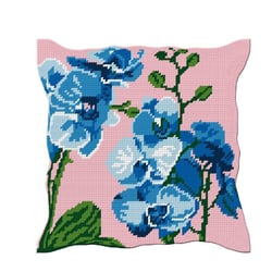 LUC - Kit Coussin Orchidées 50x50 cm 100% Coton