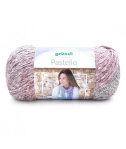 Fil à tricoter multicolore PASTELLO - Gründl - certifié Oeko-Tex 4 Gris
