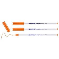 Lot de 3 feutres textiles - EDDING 4600 - Orange - Pointe 1 mm