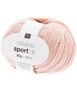 Coton à tricoter CREATIVE SPORT DK - Rico Design 19 Rose