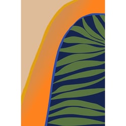 Tableau sur toile plante exotique abstraite 45x65 cm