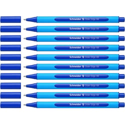 10 stylos à bille - Bleu - Pointe extra large - Slider Edge - Schneider