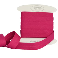 Biais Coton Fuchsia 18mm par 5 mètres – designers-factory
