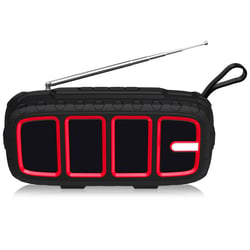 Enceinte Bluetooth Portable TWS Autonomie 5h Sono Puissante Jaune Rouge YONIS