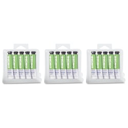 Lot de 3 Pack 5 Tubes Aluminium 12 ml - Peinture gouache PRIMO - Vert brillant 610 - Fine