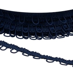 Galon ganse élastique 17mm bleu marine au mètre