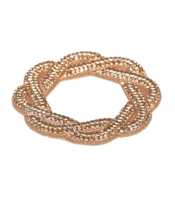 Motif entrelacs perles thermocollant 60mm or