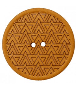 Carte de 4 boutons Recyclés ethniques 20mm marron - Union Knopf Marron