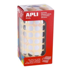 Apli Agipa - Gommettes rouleau Rond Ø 10,5 mm argent métallisé x 5 192