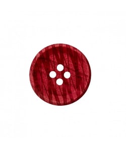 Bouton bois rayé 4 trous 12 à 25mm - Prym 12mm Bordeaux