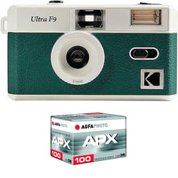 Pack KODAK F9 Vert - Appareil Photo Argentique 35mm + Pellicule APX 100 (36 poses)