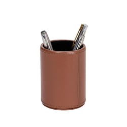POT A CRAYONS - CUIR Satiny - 10x7 cm