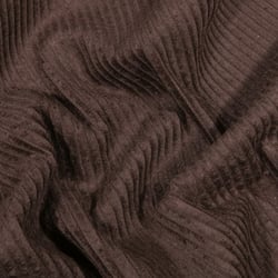 Tissu Velours côtelé uni Marron