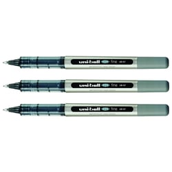 Lot de 3 rollers encre liquide UNI-BALL EYE UB157, pointe moyenne 0,7 mm, noir