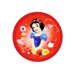 Ecusson imprimé Princesses Disney - Blanche-Neige - 6,5 x 6,5cm