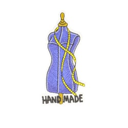 Ecusson thermocollant mannequin couture handmade 3.5x7cm