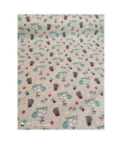 Tissu coton enfant tortue de 135 cm de largeur 0002 Vert anis vendu par 50 cm