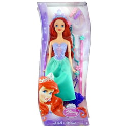Poupée ariel coiffure de princesse - poupée disney princesse - mattel - bdj49