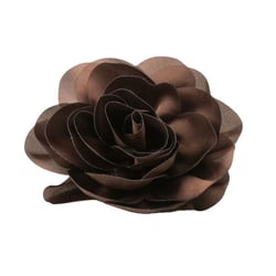 Broche fleur 11cm marron