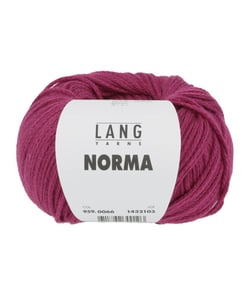 Pelote de coton à tricoter Norma - Lang Yarns 66 Rose