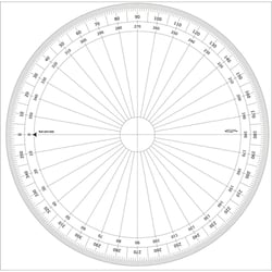 Graphoplex - Rapporteur cercle entier degrés Ø 30 cm