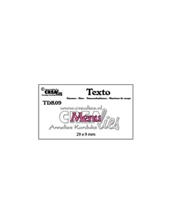 Die texte "Menu"