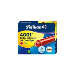 Pelikan Cartouches d'encre 4001 TP/6, rouge