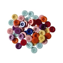 40 boutons en mélange coloris assorties scrapbooking couture ROND 15 MM