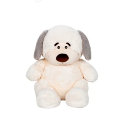 Peluche - Peluche > Chien Beige, Oreilles Grises – 40 cm