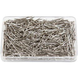 Epingles à tête, L : 16 mm, ép. 0,65 mm, ca. 500 pièce, argent, 35 gr/ 1 Pq.