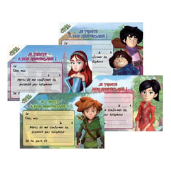 Robin des Bois™ - Cartons invitation, lot de 6