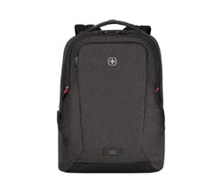 Sac à dos Wenger MX Professional 16' Backpack Heather - Rembourrage dorsal - Base stabilisation - Ultra confortable - Gris