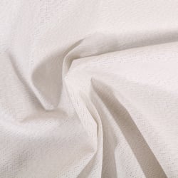 Tissu Toile de coton Enduit Lurex uni Cubex Blanc - Au mètre