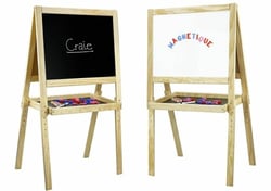 Tableau multifonctions en bois avec fonction dessin - Jeujura