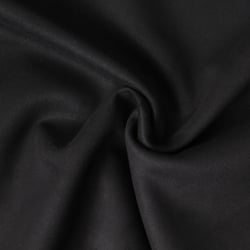Tissu Suédine extensible  Maëlya aspect daim uni Noir