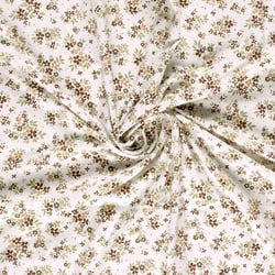 Tissu Jersey Coton imprimé Lou petites fleurs sur fond Ecru