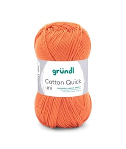 Fil à tricoter COTTON QUICK UNI - Gründl - PPSC - certifié Oeko-Tex 146 Orange