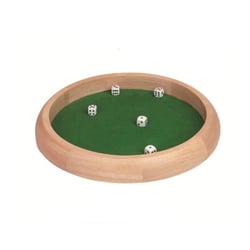 Piste de dés en bois 34 cm - M02106