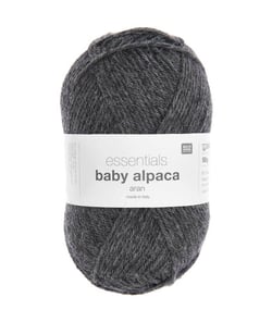 Fil exceptionnel à tricoter Essentials Baby Alpaca & Merino - Rico Design 11 Gris anthracite melangé