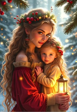 Puzzle 1000 pièces - Tendresse de Noël - Collection Mère et Fille - Alipson Puzzle