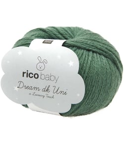 Fil à tricoter Rico Baby Dream Uni Dk - Rico Design 20 Mousse vert