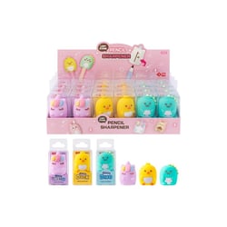 Taille-Crayons Animaux Fantaisie Kawaii 3D - Licorne / Dino / Poussin