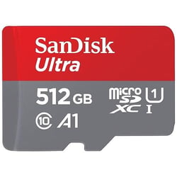 Carte mémoire MicroSDXC SANDISK Ultra - 512 Go - 150 Mo/s - Adaptateur SD