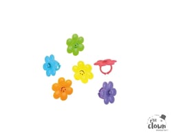 Petits jouets - Bague Fleur, x6, couleur aléatoire