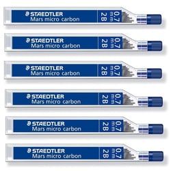 Mine de rechange STAEDTLER Mars micro carbon - 0,7 mm 2B - Lot de 6 étuis de 12 mines