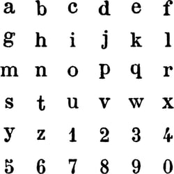 SET TAMPONS ALPHABET - 1,5 CM - BOIS