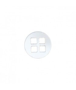 Bouton Rond polyester transparent 4 trous 15 à 25mm - Prym 15-transparent
