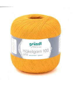 HAKELGARN 100 fil coton à crocheter - Grundl - certifié Oeko-Tex 134 Orange