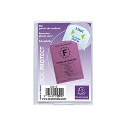 Etui pour permis de conduire européen plastique transparent Exacompta