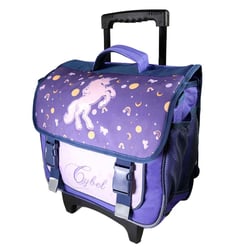 Cartable à roulettes Licorne Cybel Cosmique 38 CM Haut de Gamme